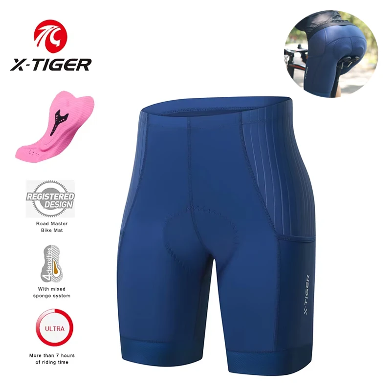 Mountain Biking Shorts Women - X-TIGER short de cyclisme femme cuissard