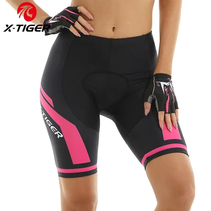 Mountain Biking Shorts Women - X-TIGER Femmes Cyclisme Shorts 3D Gel