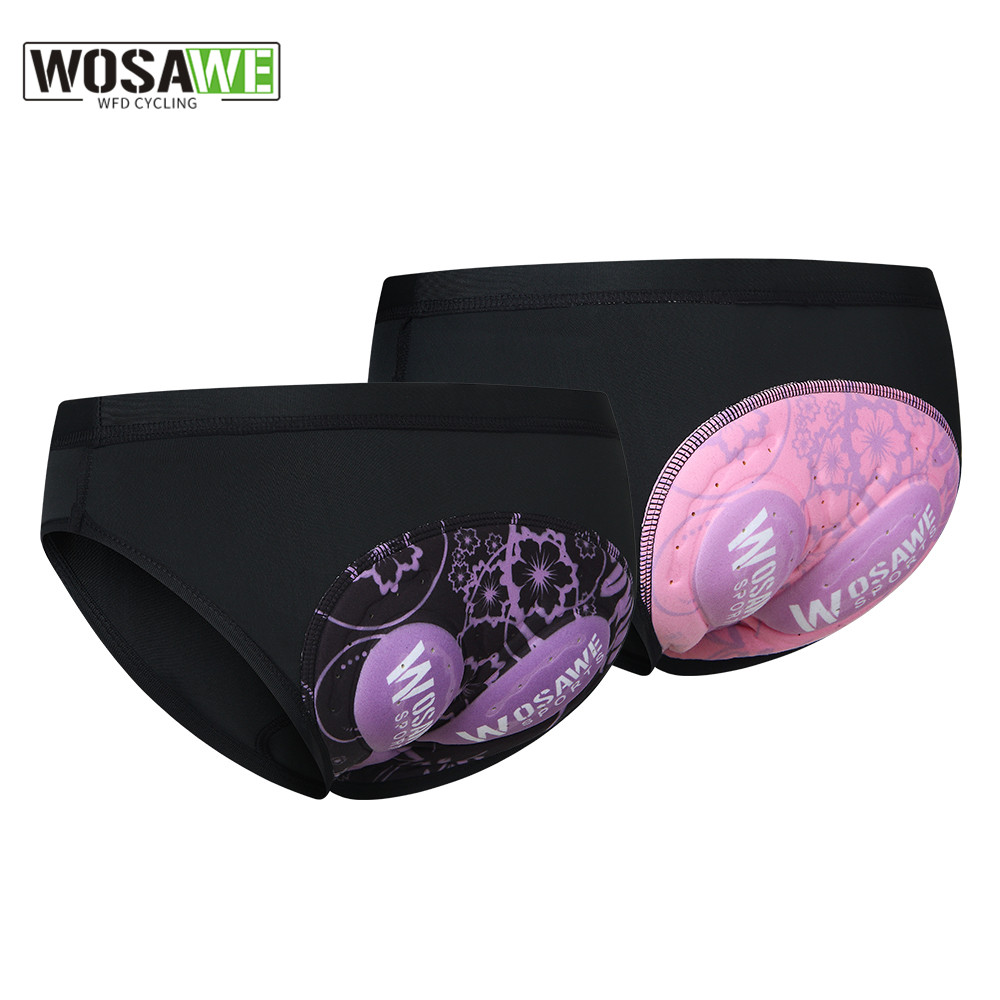 Mountain Biking Shorts Women - WOSAWE femmes sous-vêtements de cyclisme 3D