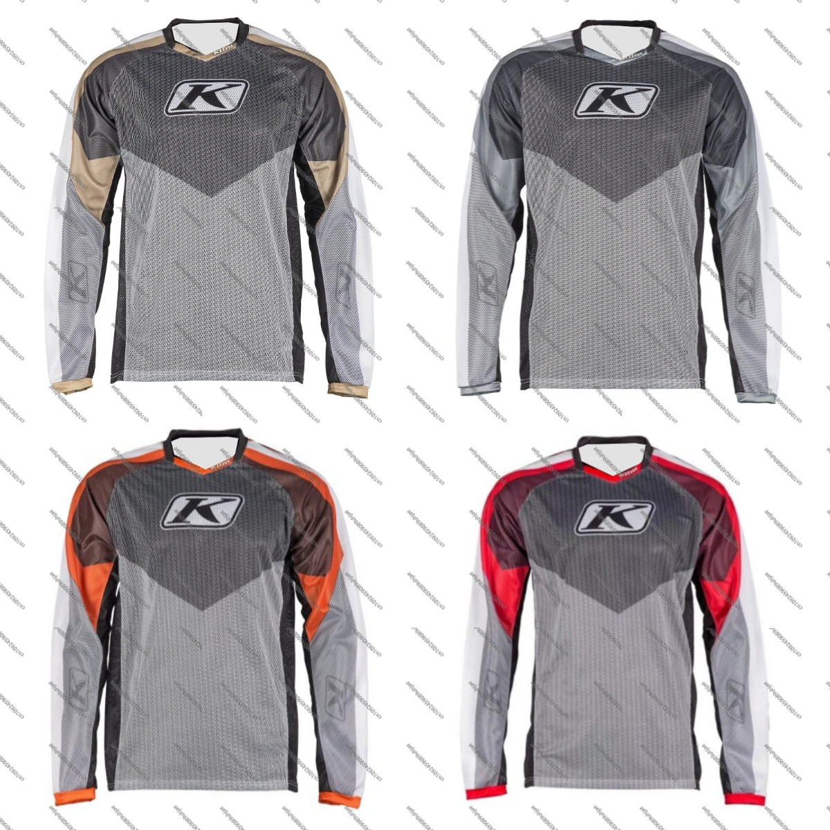 Mountain Biking Long Sleeve Shirt - KLTM-Maillot de motocross rétro, vêtements de
