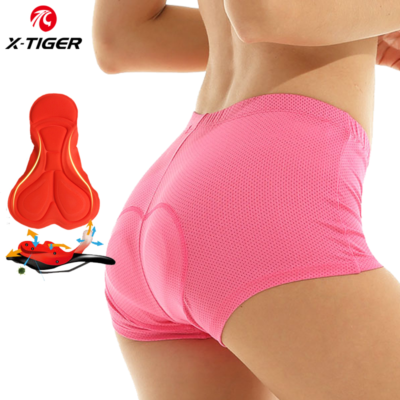 Mountain Biking Shorts Women - X-TIGER femmes sous-vêtements de cyclisme 3D