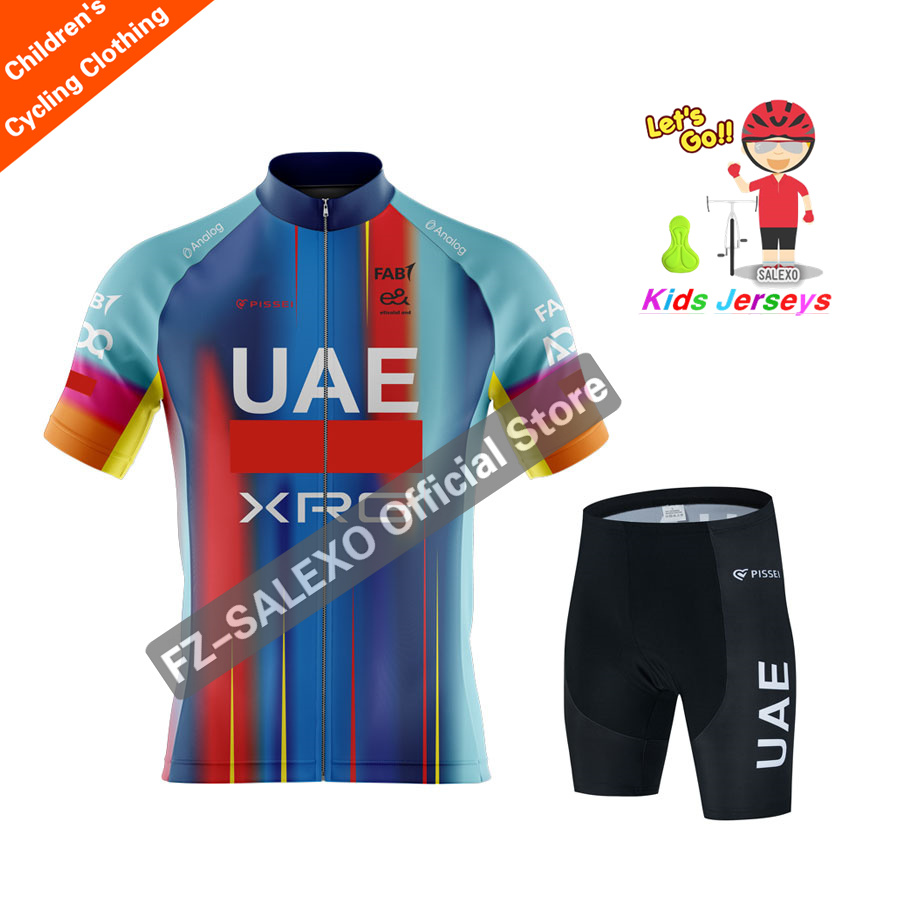 Mountain Biking Uae - Nouvel ensemble maillot cycliste enfant Émirats