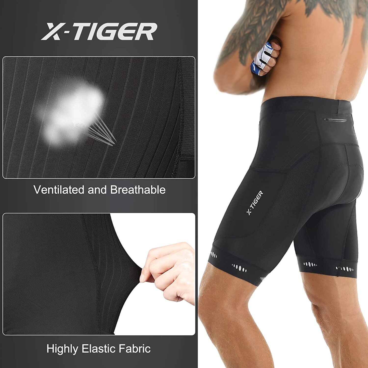 X-TIGER Hommes Cyclisme Shorts - Mountain Biking Body Armour avis et prix