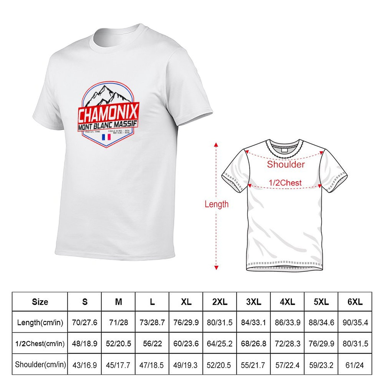 T-shirt rétro Ski Chamonix Mon - Mountain Biking France avis et prix