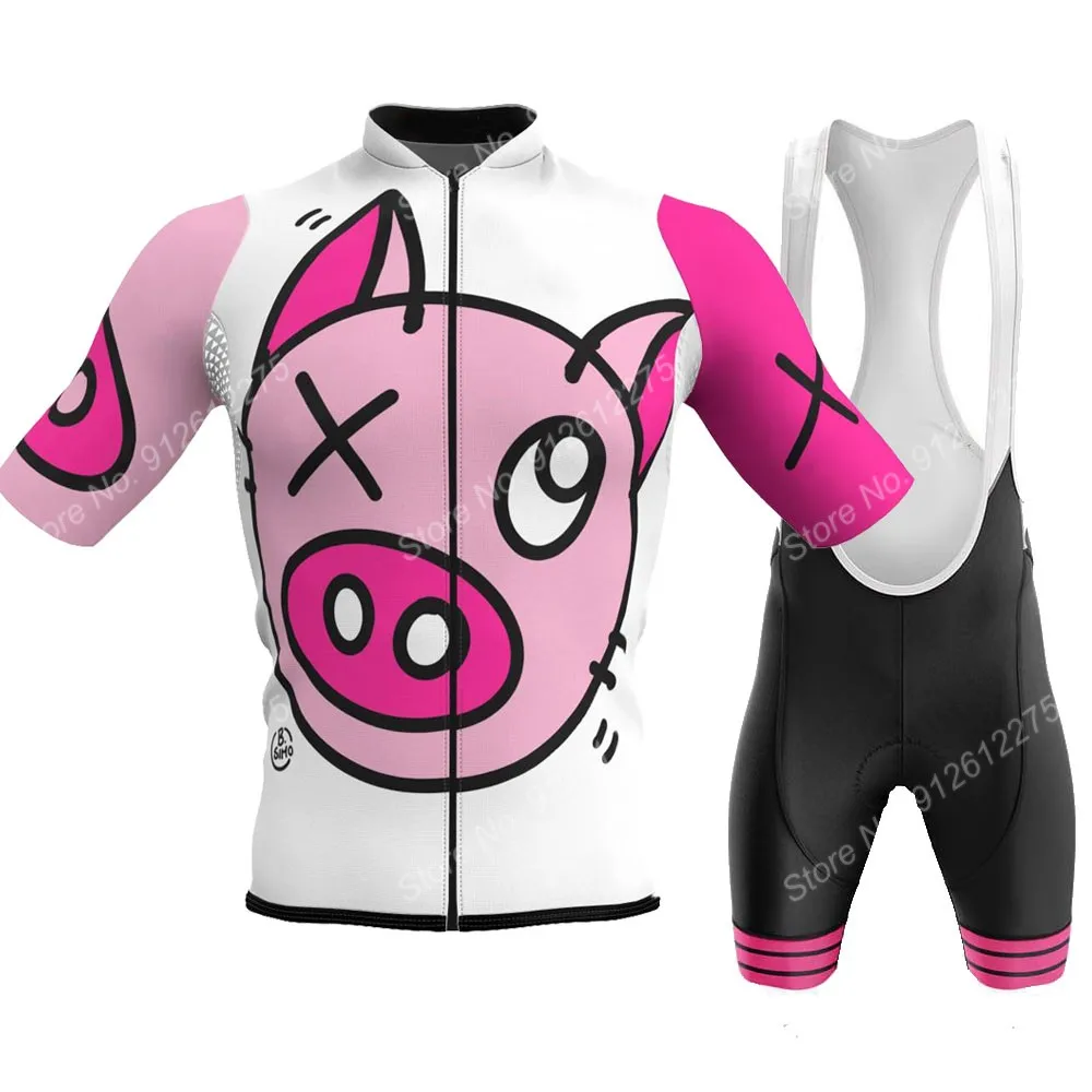 Ensemble dessin animé cochon b - Mountain Biking Pants For Men avis et prix