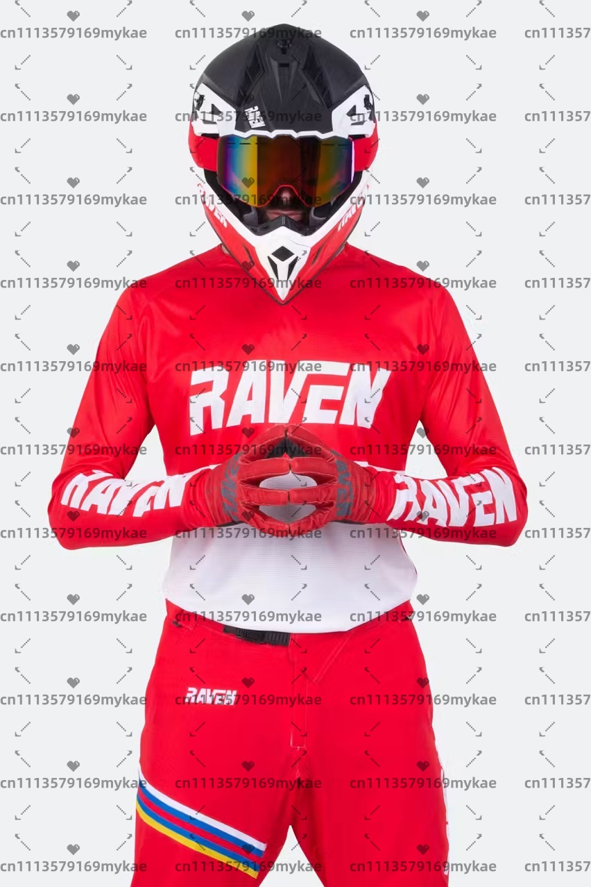 Maillot de moto Raven pour hom - Mountain Biking Long Sleeve Shirt avis et prix